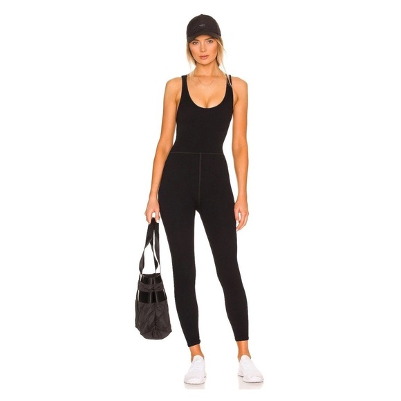 Free People Pants - NEW XS Free People X FP Movement Free Throw Jumpsuit Black REVOLVE‎ MSRP $80